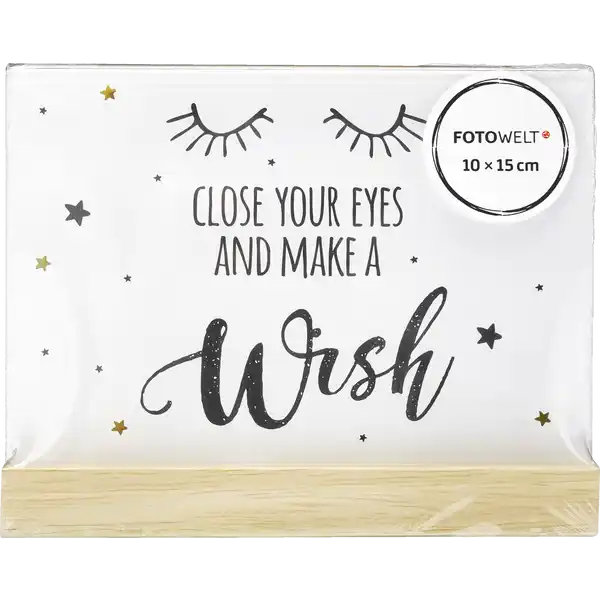 Stand Bilderrahmen natur 10x15cm