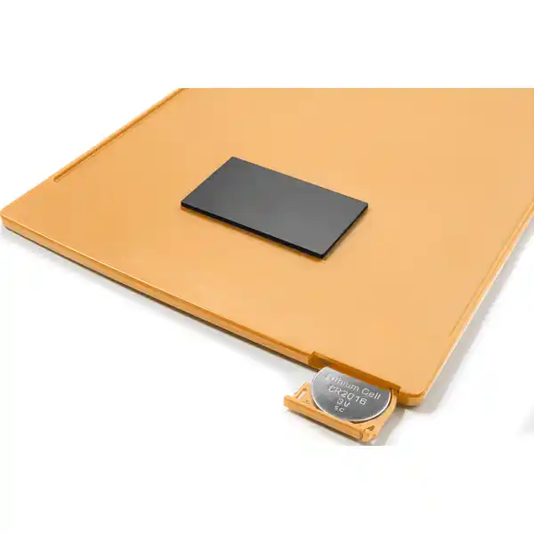 Elektrisches Memoboard orange