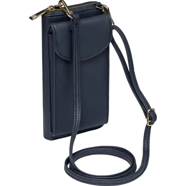 Handy-Geldbörse schwarz & navy H16