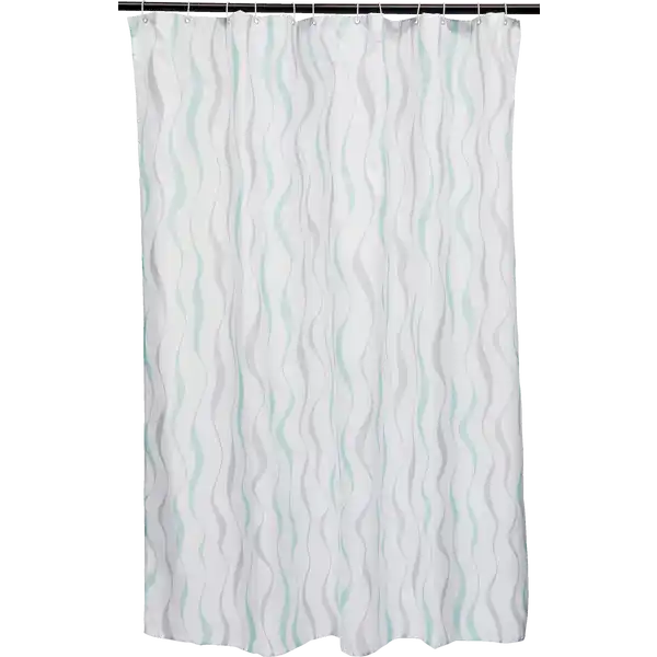 DUSCHVORHANG Rauten /  Bälle sortiert