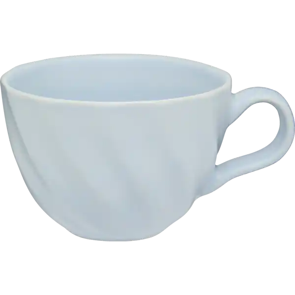 Cappuccino Becher hellblau / grün 410 ml