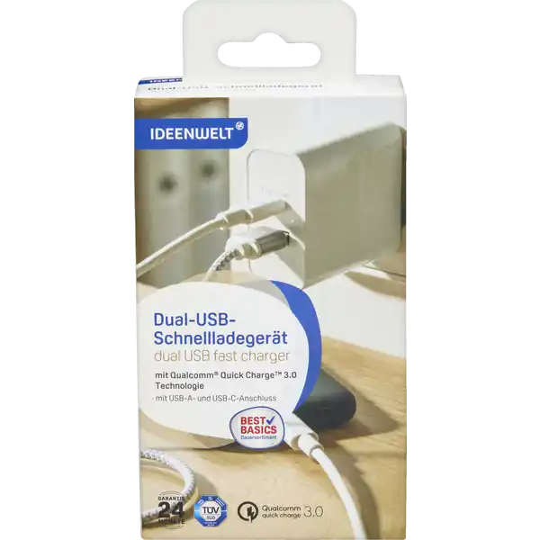 Dual-USB-Schnellladegerät