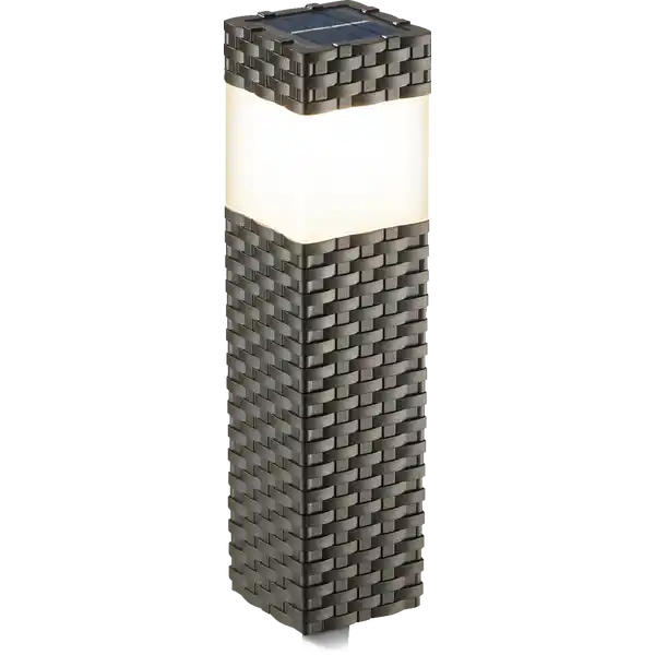 LED-Rattansäulen 3er-Set