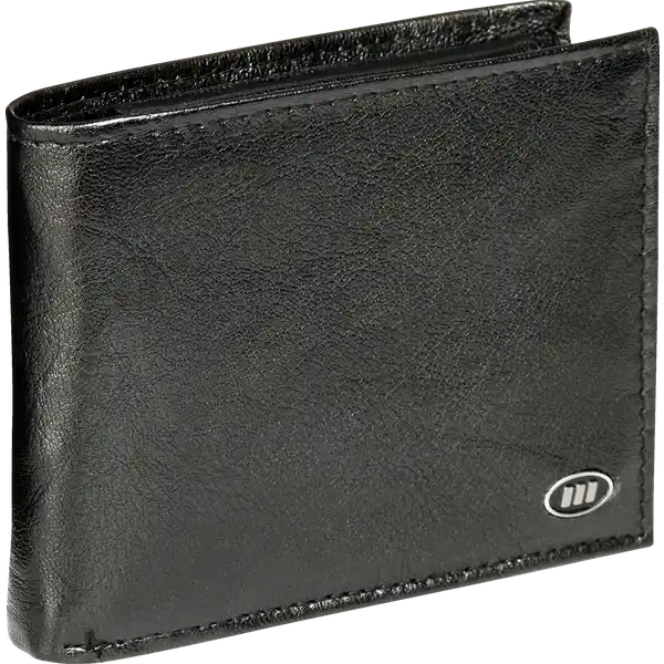 Ledergeldbörse schwarz