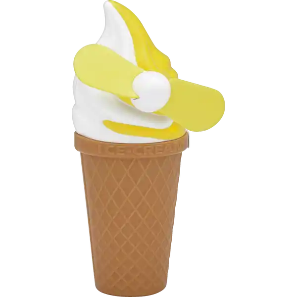 Mini Ventilator weiß-gelb