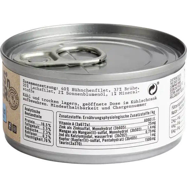 Glück Hühnchen- und Lachsfilet