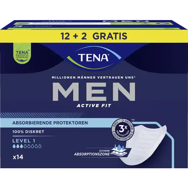 Men Active Fit Aborbierende Protektoren Einlagen Value Pack