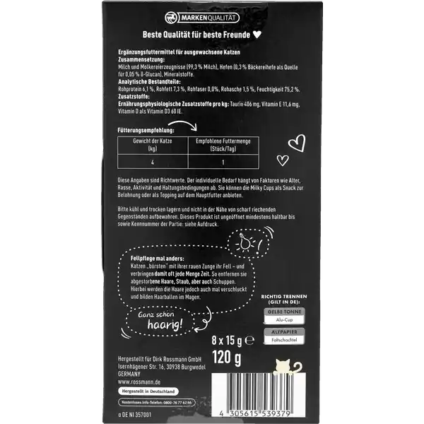 Milky Cups mit Beta-Glucan