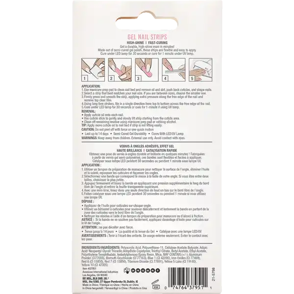 Nail Addict Gel Nail Strips Cupids Bow