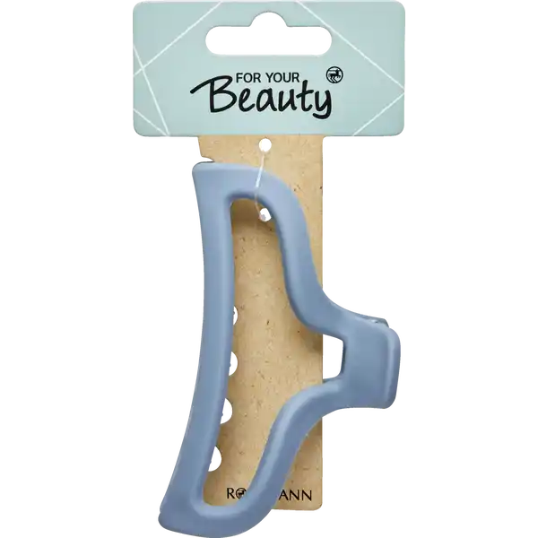 Haarspange Blau / Natur