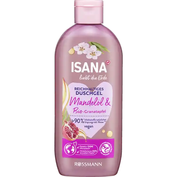 liebt die Erde Dusche Mandelöl & Bio Granatapfel