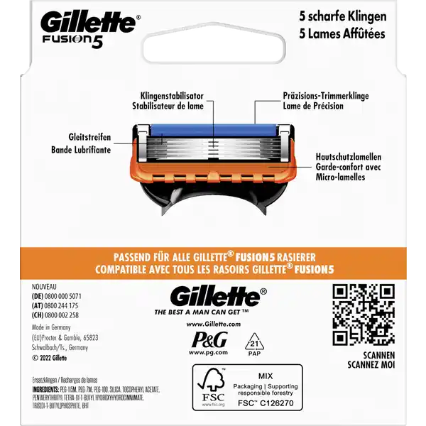 Fusion5 Rasierklingen