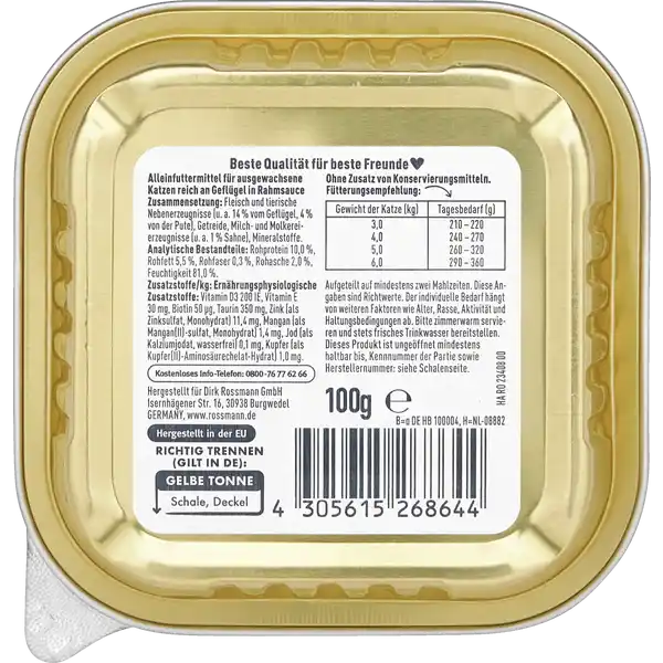 Deluxe reich an Geflügel in Rahmsauce