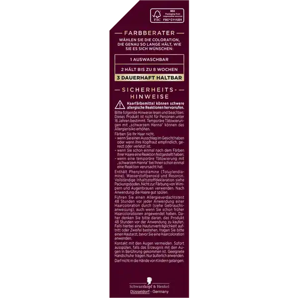 Intensiv Creme Coloration 909 Blau-Schwarz