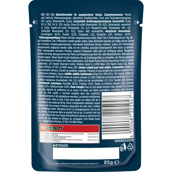 Perle Erlesene Streifen mit Lachs in Sauce