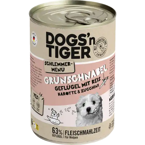 Grünschnabel Geflügel mit Reis