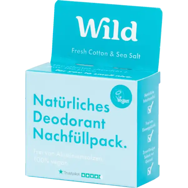 Natürliches Deo - Nachfüllpackung - Fresh Cotton & Sea Salt