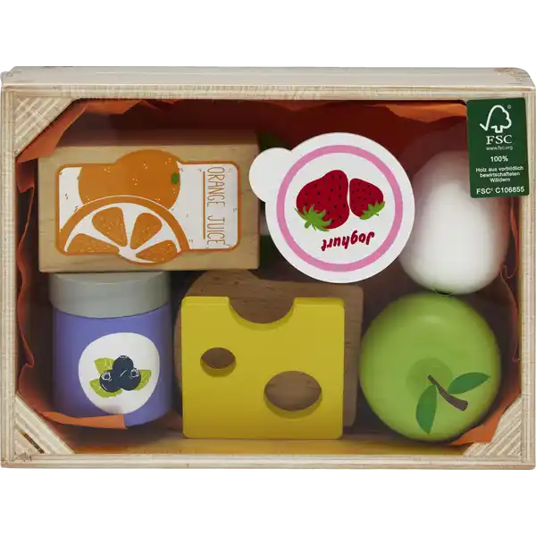 HOLZKISTE FRÜHSTÜCK