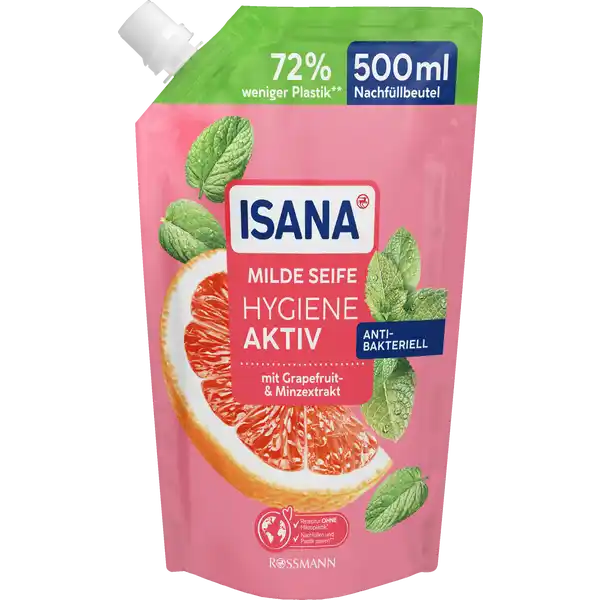 Milde Seife Hygiene Aktiv Nachfüllbeutel