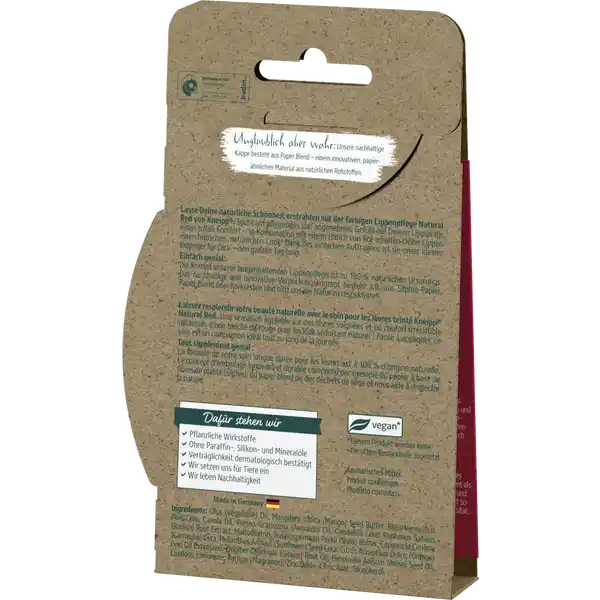 Farbige Lippenpflege Natural Red