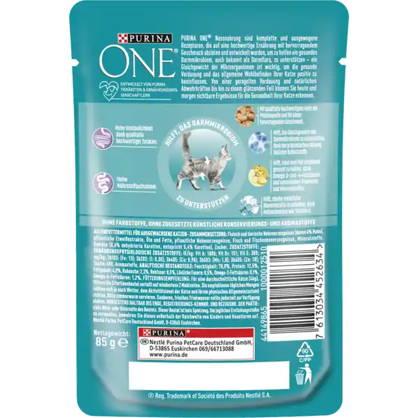 ONE Sensitiv zarte Stückchen in Sauce mit Huhn & Karotten