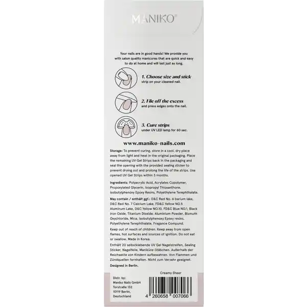 UV Gel Strip Creamy Sheer