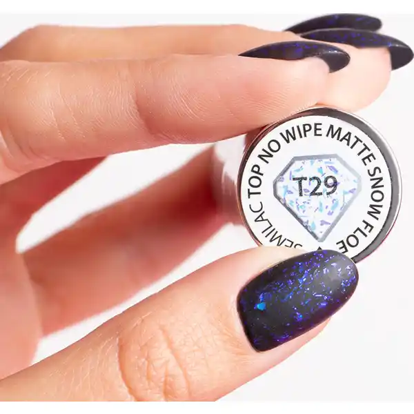 UV-Nagellack T29 No Wipe Matte Snow Floe