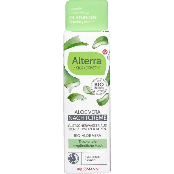 Nachtcreme Bio-Aloe Vera & Gletscherwasser
