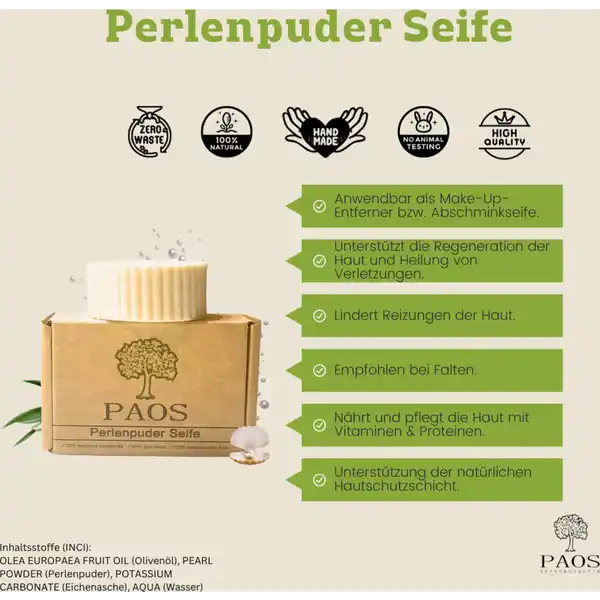 Perlenpuder Seife