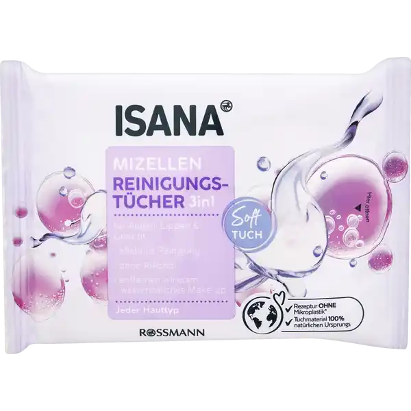 3in1 Mizellen Reinigungstücher Reisegröße