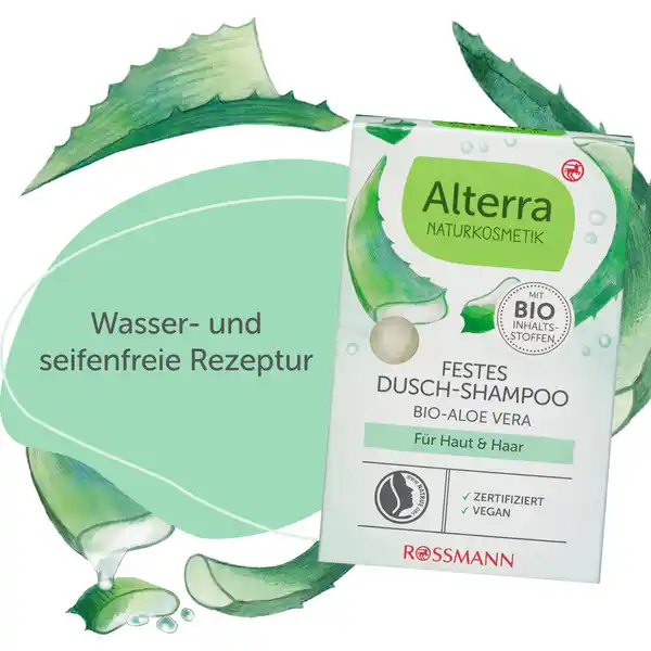 Festes Dusch-Shampoo für Haut & Haar