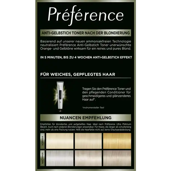 Préférence Le Blonding Toner 01 Platinum Ice