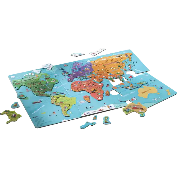 Magnetisches Weltkartenpuzzle
