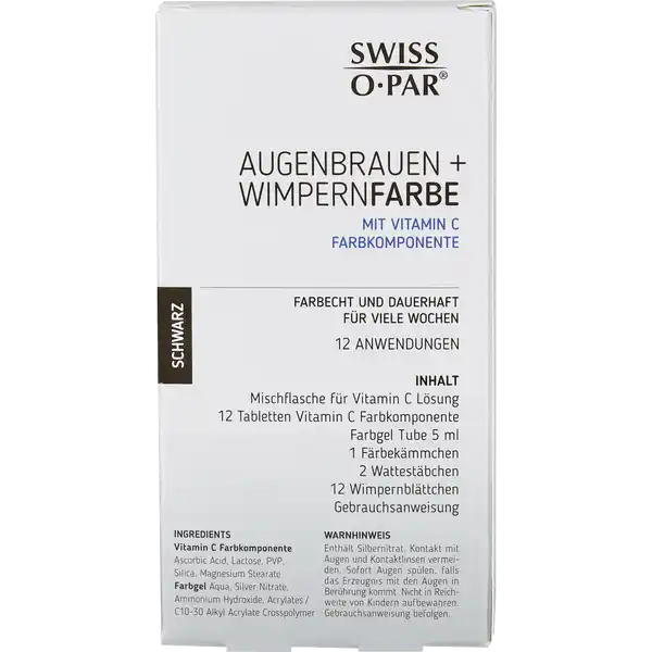 Augenbrauen + Wimpernfarbe schwarz