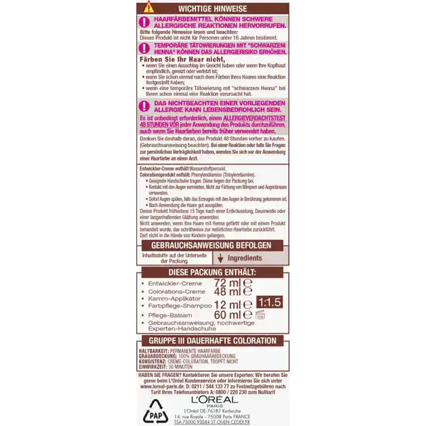 Creme Farbe 7U Universal Mittelblond