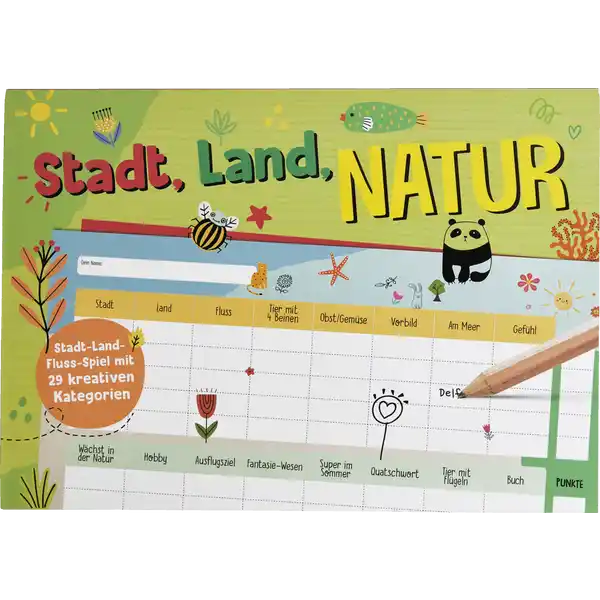 Stadt, Land, Natur Spielblock