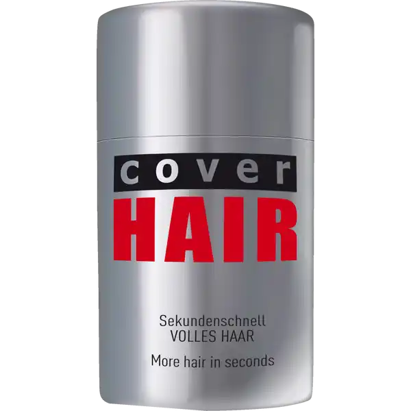 Haarverdichtung mit Schütthaar mittelbraun