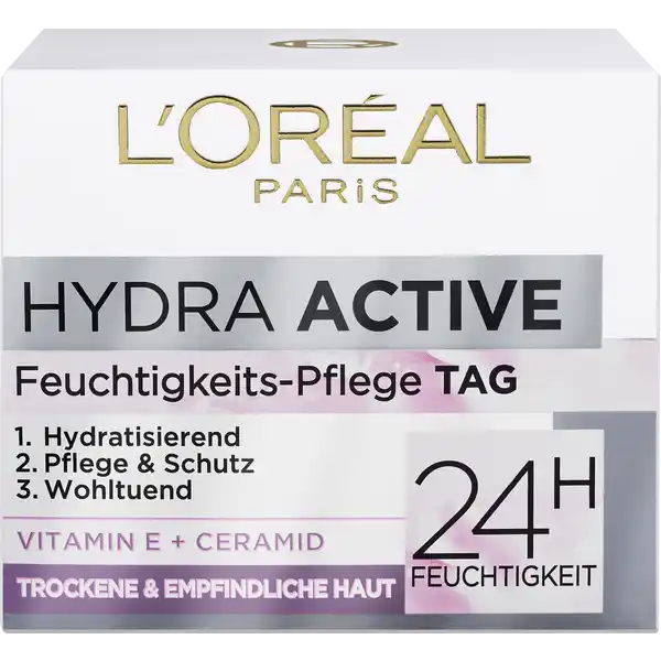 Gesichtscreme Hydra Active 24H Feuchtigkeitsspendend Empfindliche Haut Tagespflege