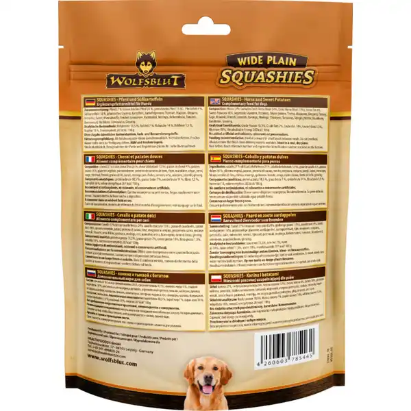 Hundesnack Squashies Wide Plain