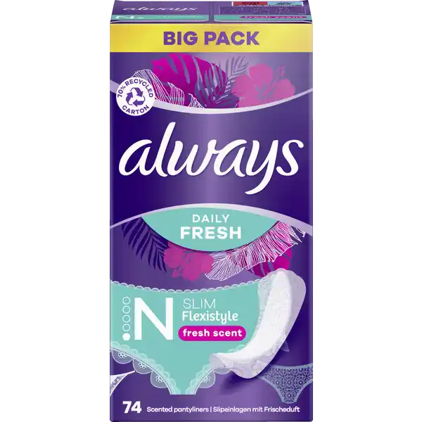 Daily Fresh Flexistyle Slipeinlagen Slim mit Frischeduft Big Pack
