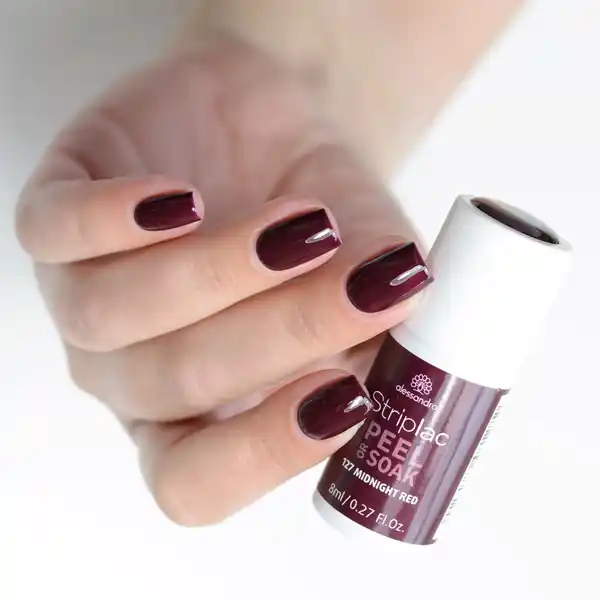 STRIPLAC PEEL OR SOAK MIDNIGHT RED -VEGAN