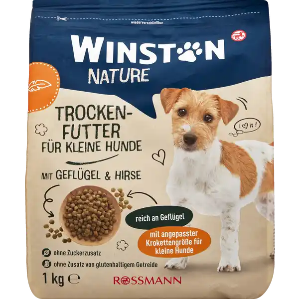 Hund Nature Trockenfutter für kleine Hunde Geflügel und Hirse