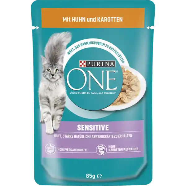 ONE Sensitiv zarte Stückchen in Sauce mit Huhn & Karotten
