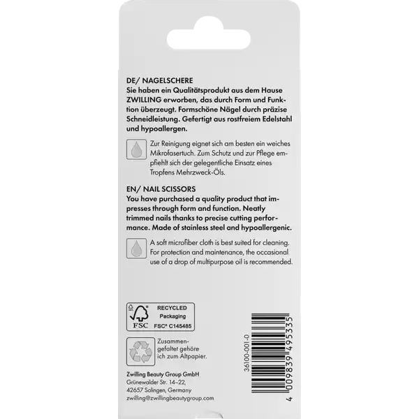 Nagelschere, rostfreier Edelstahl