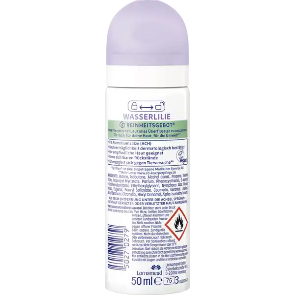 Wasserlilie Deospray Reisegröße