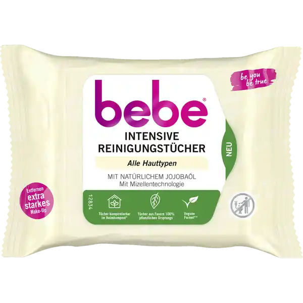 Intensive Reinigungstücher mit natürlichem Jojobaöl