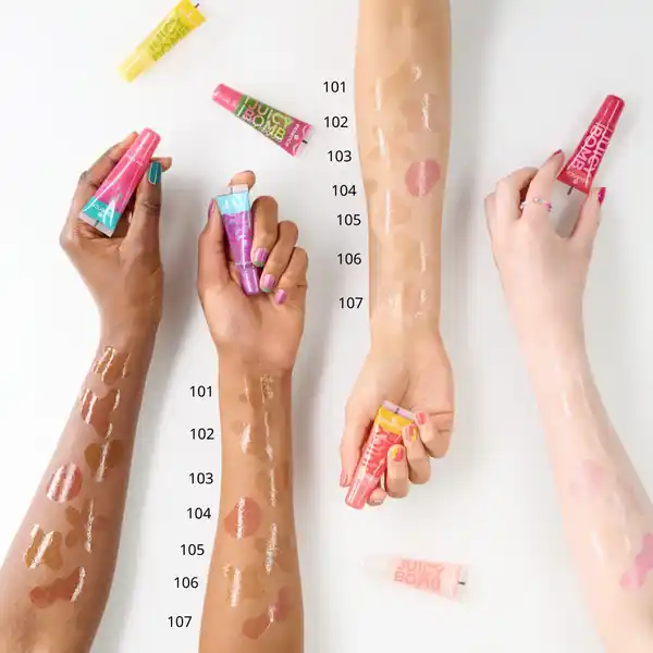 JUICY BOMB shiny lipgloss 107 Glowy Gummy