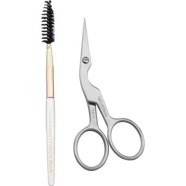 Brow Shaping Scissors & Brush - Augenbrauenschere & Augenbrauenbürstchen