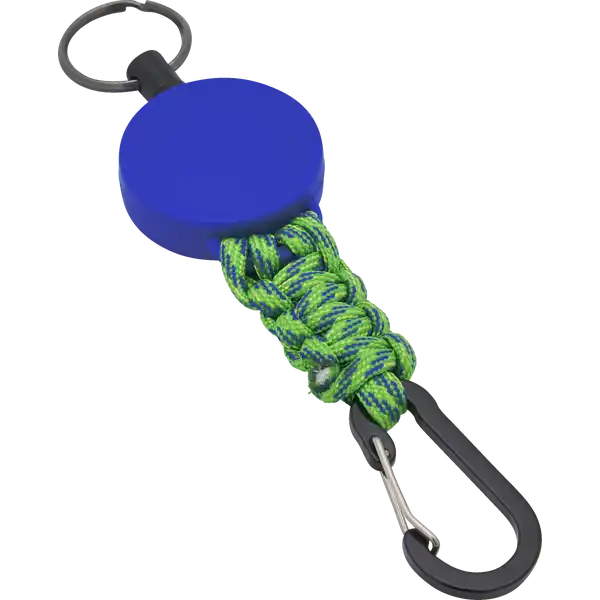 Schlüsselanhänger ausziehbar, Nylon blau