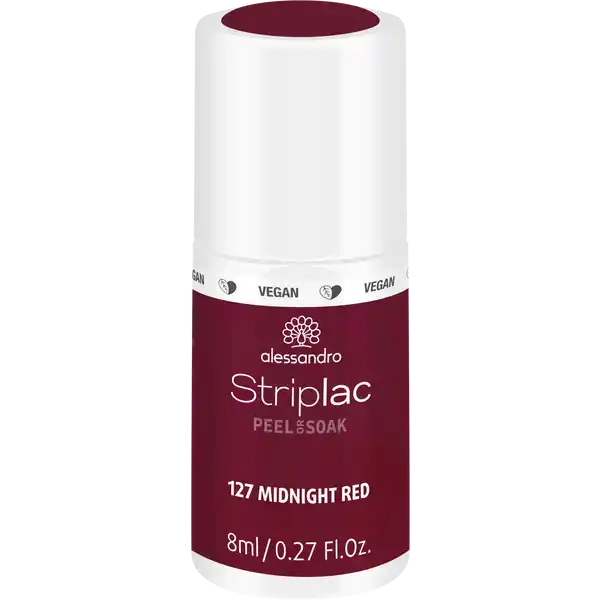 STRIPLAC PEEL OR SOAK MIDNIGHT RED -VEGAN
